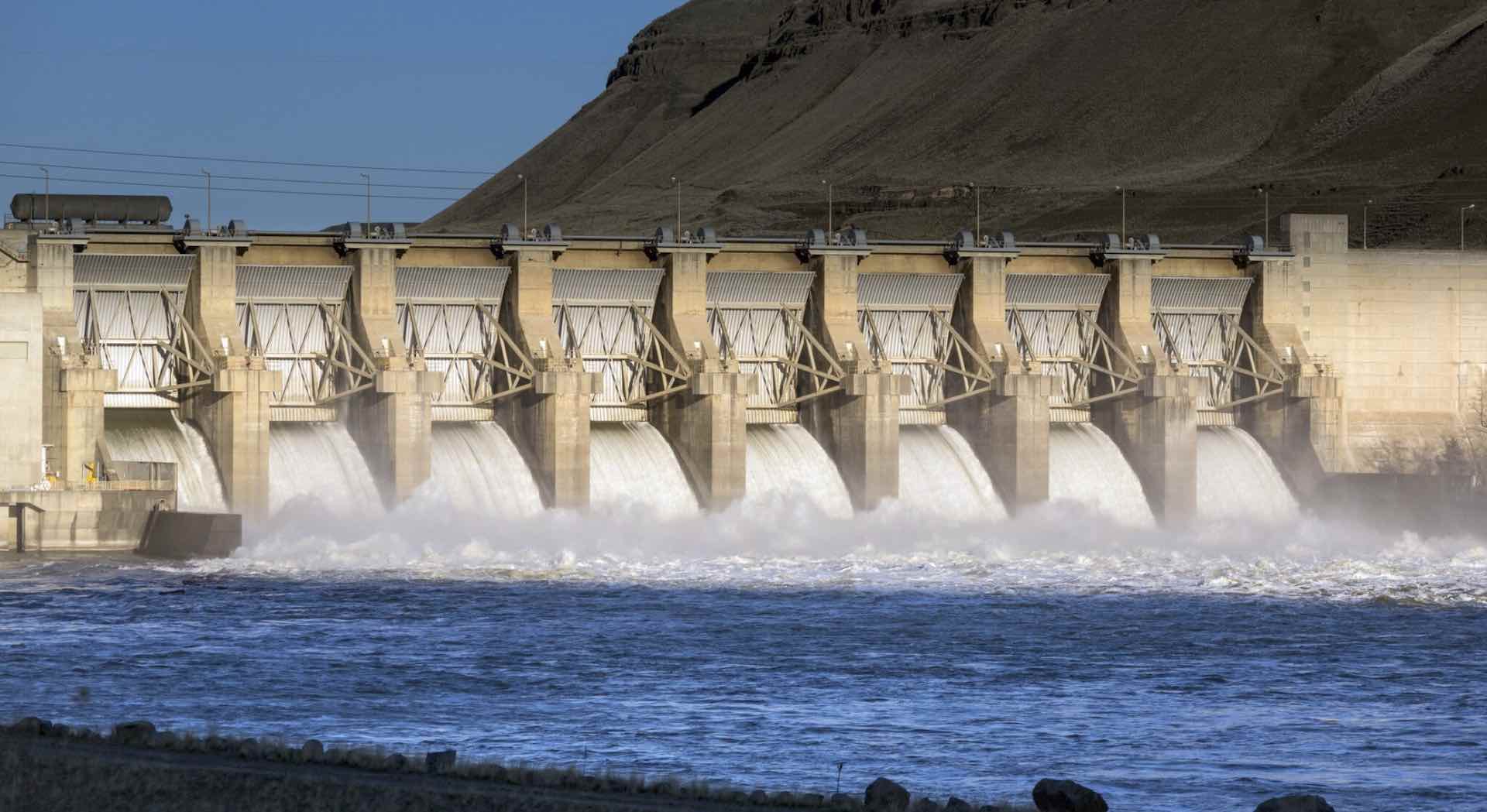 Hydroelectric dam in Pacific Northwest