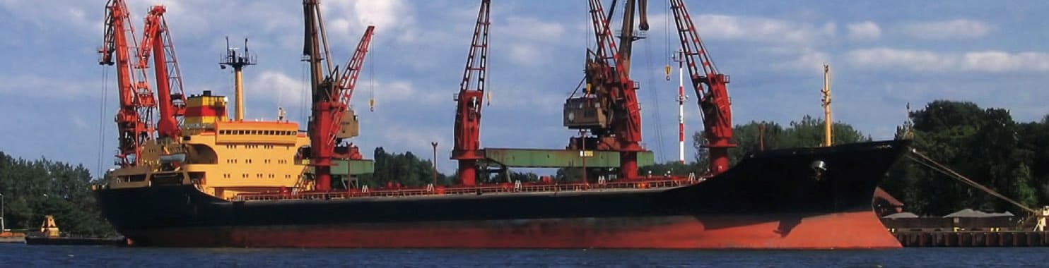 Marine vessel in Pacific Northwest shipyard