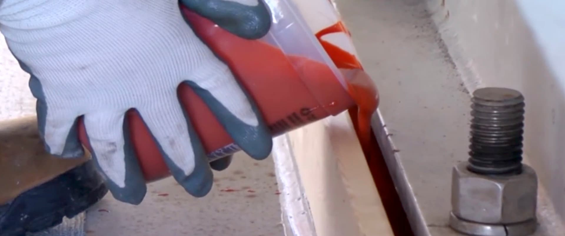 Equipment chocking with Belzona 7111