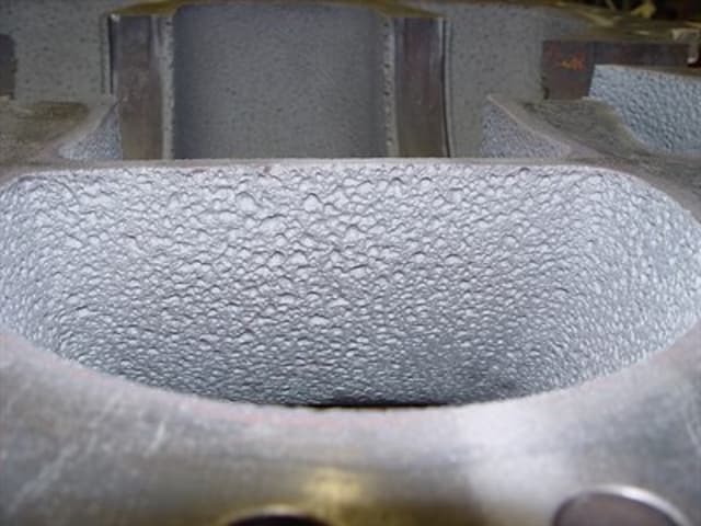 Pitting damage on fan pump