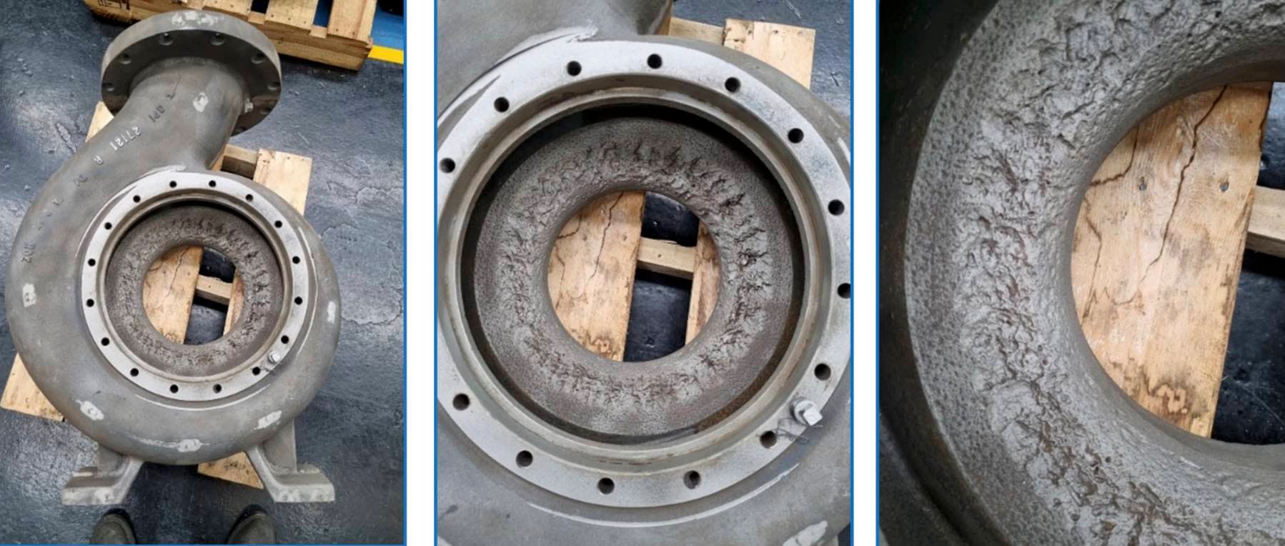 Industrial pump repair with Belzona