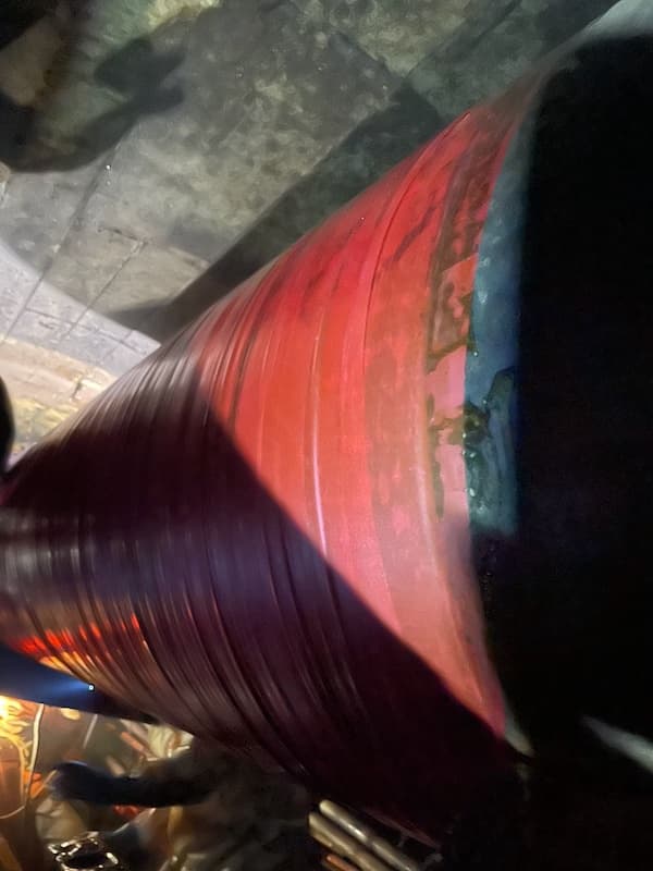 Completed SuperWrap II repair on ductile iron pipe
