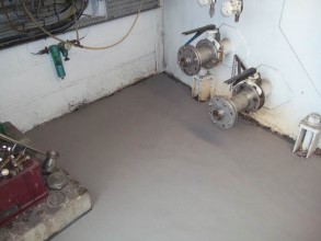 Floor area resurfaced using Belzona 4131 (Magma-Screed)